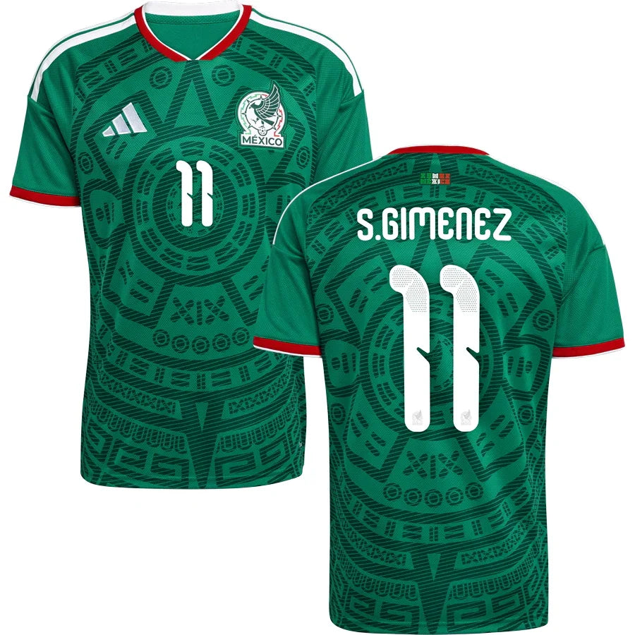 Mexico Santiago Giménez 11 Home Soccer Jersey World Cup 2026